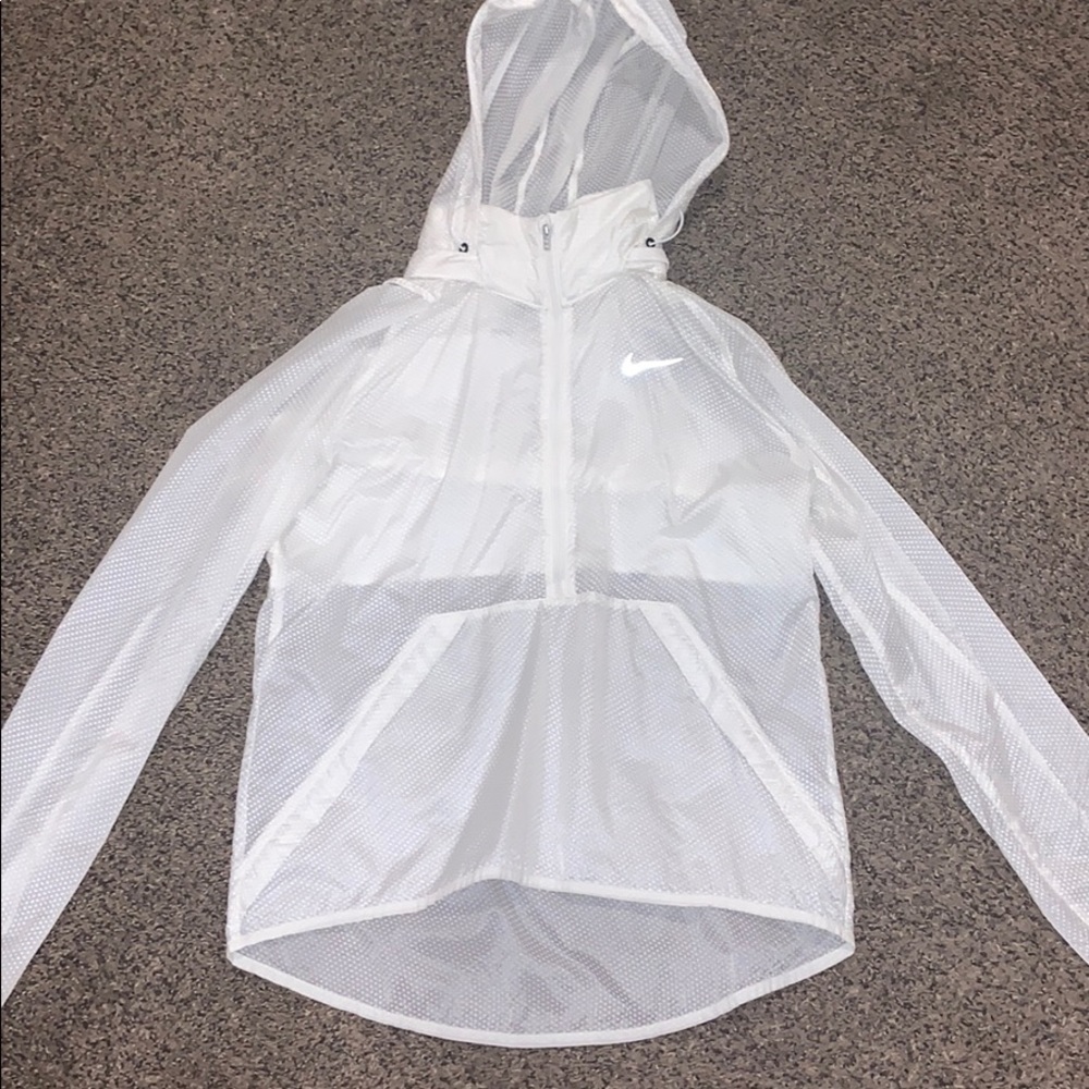 White nike windbreaker